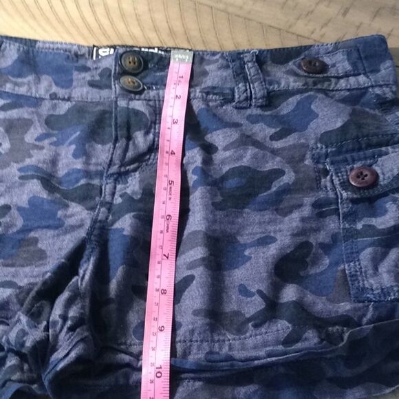 Superdry Regiment Blue Camo Cargoshorts pockets XS - Picture 10 of 13